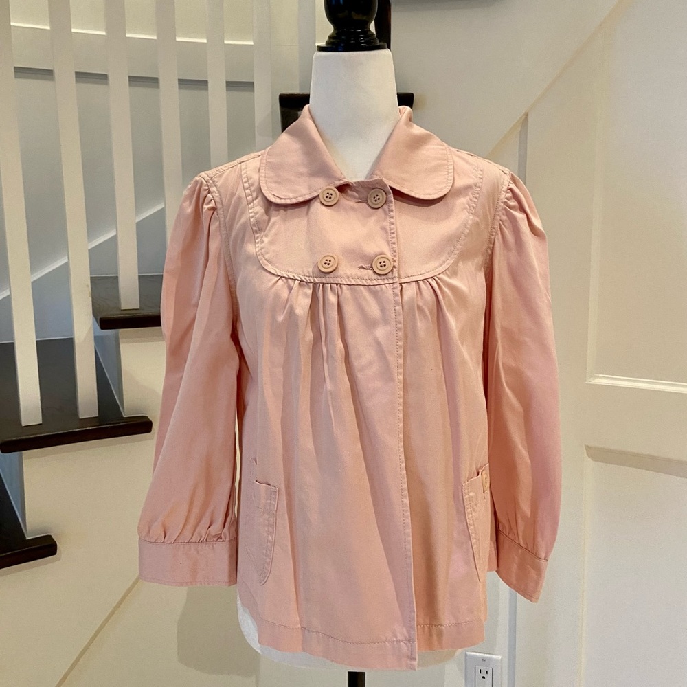 ** 3 FOR $35 DEAL + FREE SHIPPING **  JACOB 100% Cotton Pink Spring Swing Jacket